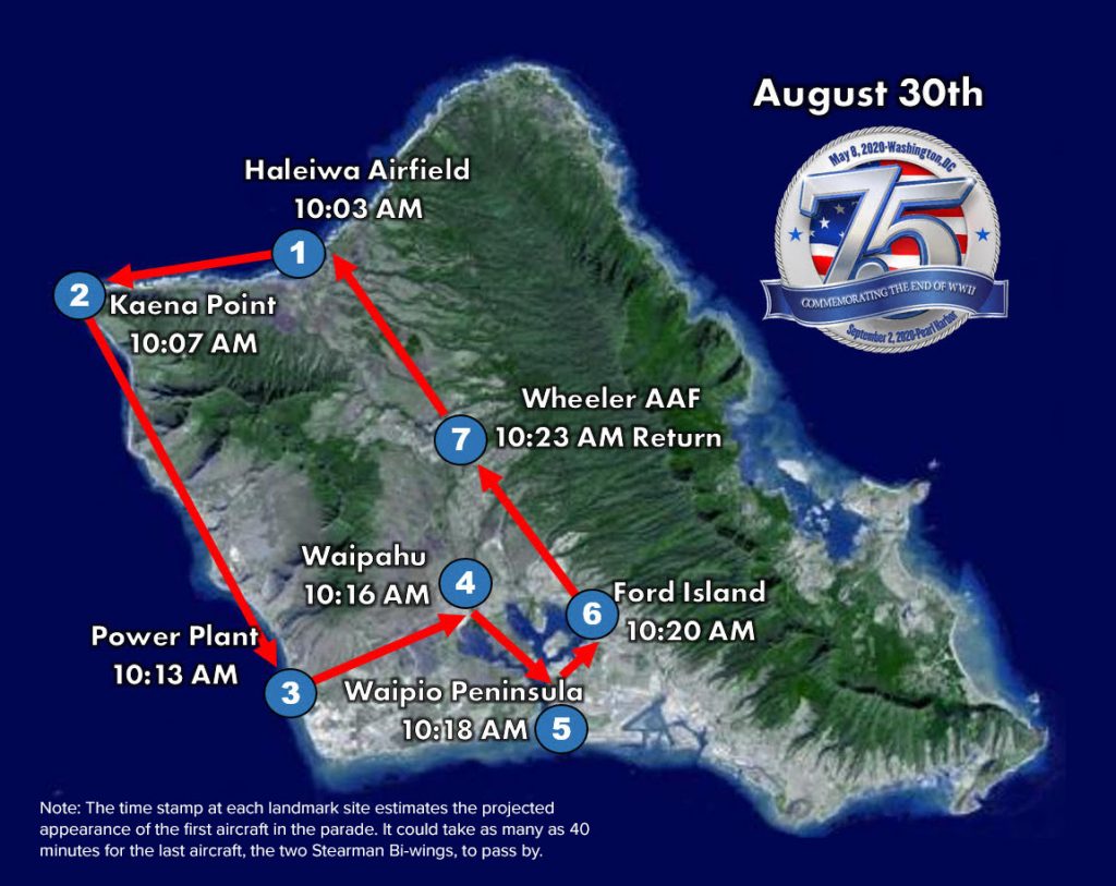 75th WWII Commemoration Warbird Flight Details 11 75th WWII Commemoration Warbird Flight Details August 30th