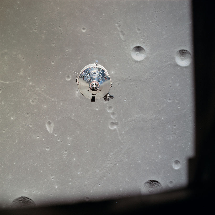 Smithsonian Selects The Museum of Flight to Exhibit Apollo 11 11 Apollo 11 Command/Service Module Columbia in lunar orbit, photographed from the Lunar Module Eagle