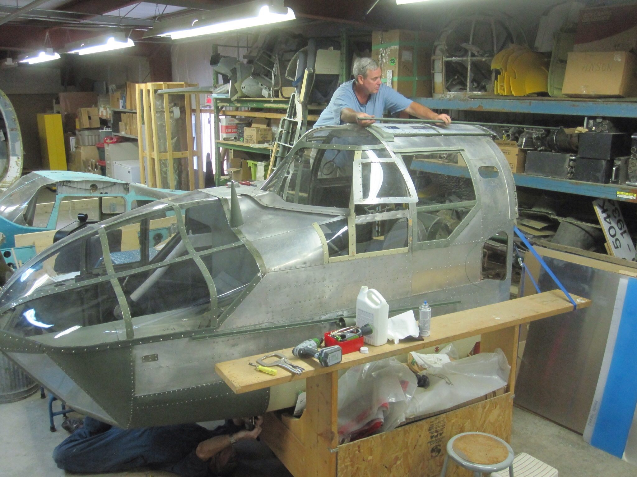 Greenwood Military Aviation Museum - An Undiscovered Gem 18 The Bolingbroke's forward fuselage is well under
