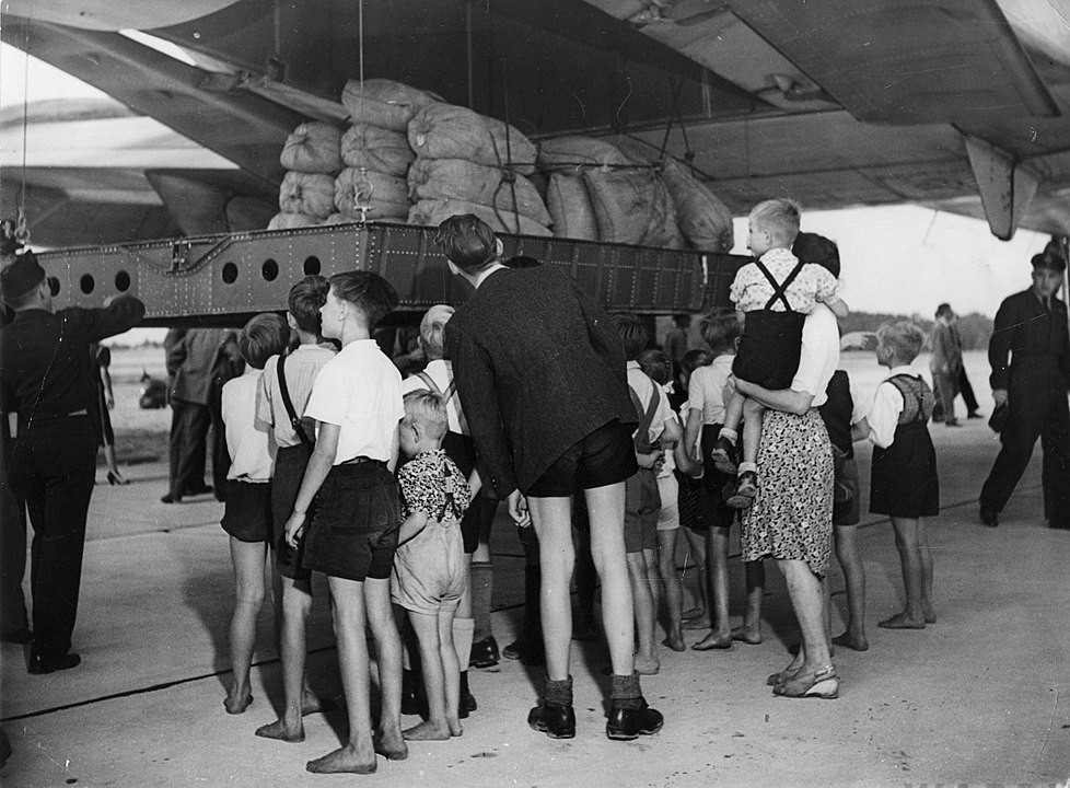 June 26, 1948 - The First Day of The Berlin Airlift 13 978px C 74 Globemaster unloading flour at Berlin Gatow during Operation Vittles