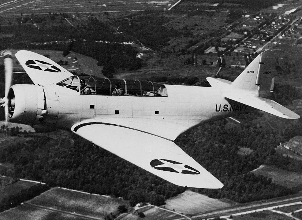Today in Aviation History: First Flight of the Douglas TBD Devastator 12 987px Douglas XTBD 1 in flight 1935