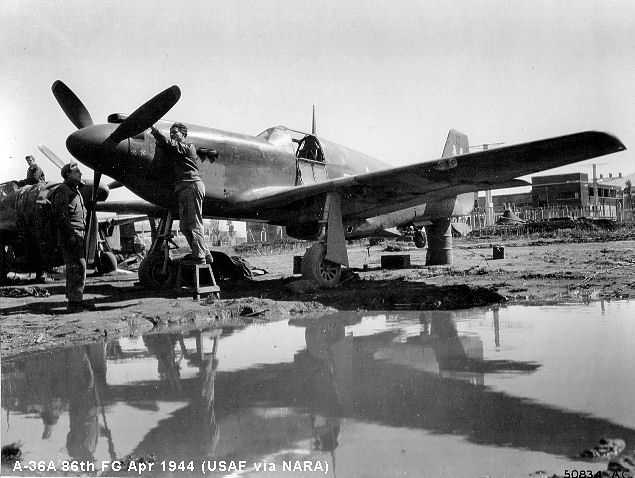 Fighter Aircraft: A-36 Apache, An American Pioneer 9 A 36A 86FG Italy 1944 USAF