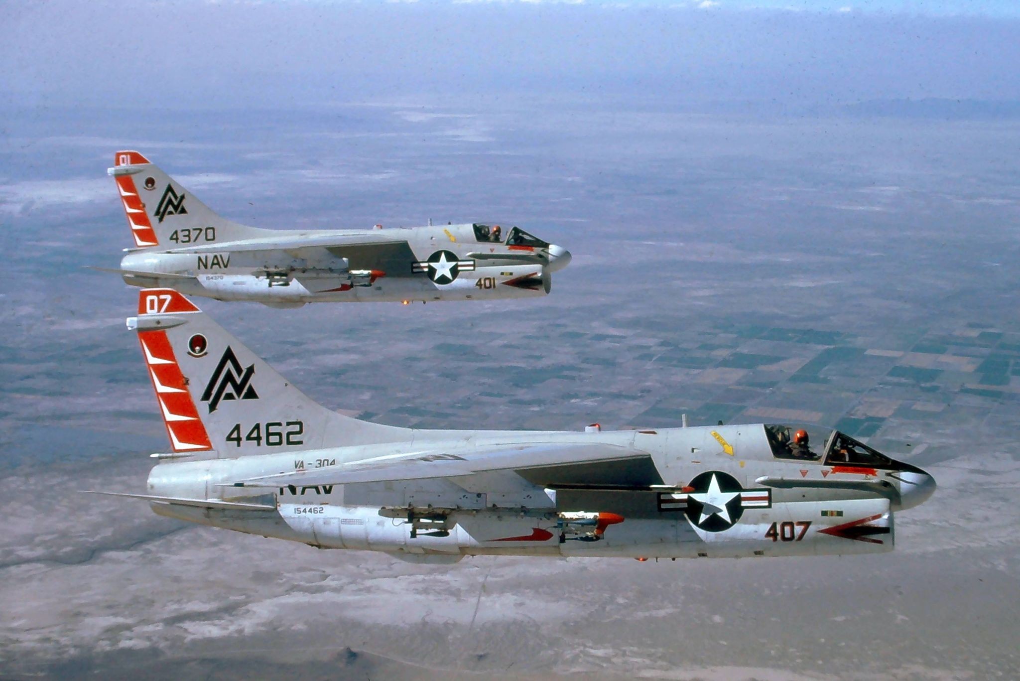 USS Midway Museum A-7B Corsair II Returns from Restoration 11 A 7 Corsair VA 304