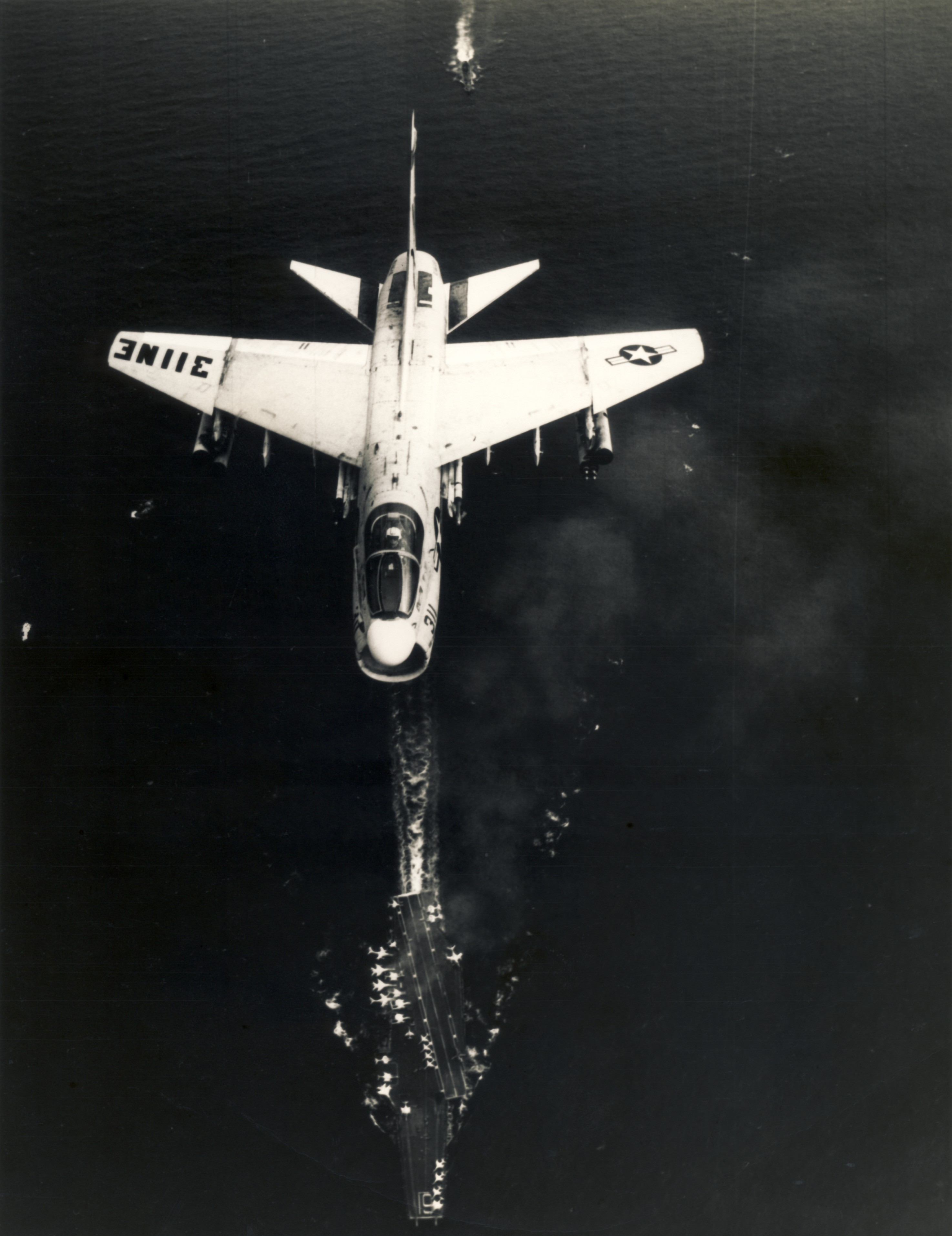 A-7 Association Raising Funds For Interactive Kiosk 11 A-7 over the USS Ranger- Gulf of Tonkin - December 22, 1968. Stephen Chapis Collection