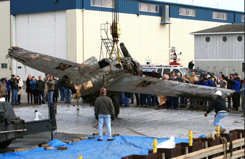 Lake Michigan FM-2 Wildcat Nearing Completion at The Kalamazoo Air Zoo 10 A General Motors Eastern Aircraft Division FM 2 Wildcat was pulled out of Lake Michigan on Dec. 7 2012 at Waukegan Illinois after spending 68 years under water. Courtesy Photo 1