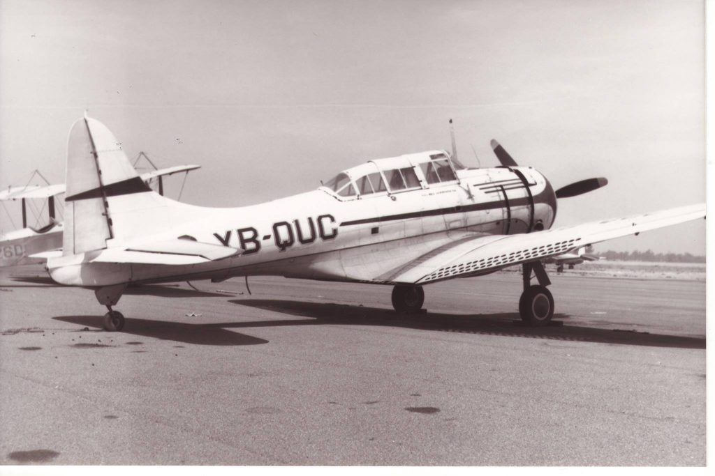 “You’re Flying a Ghost”: The Search for the True Identity of a Warbird 15 A rare image our our SBD Dauntless. In 1951 CIA Mexicana Aerofoto purchased the airplane from Skywriting Corporation of America and registered it as XB QUC.