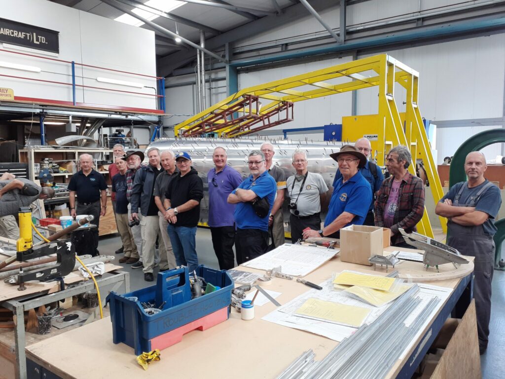 Hawker Typhoon RB396 - Restoration Update - Winter 2024 13 A sight we will see more of going forward, supporter visits to see the rebuild up close and personal.