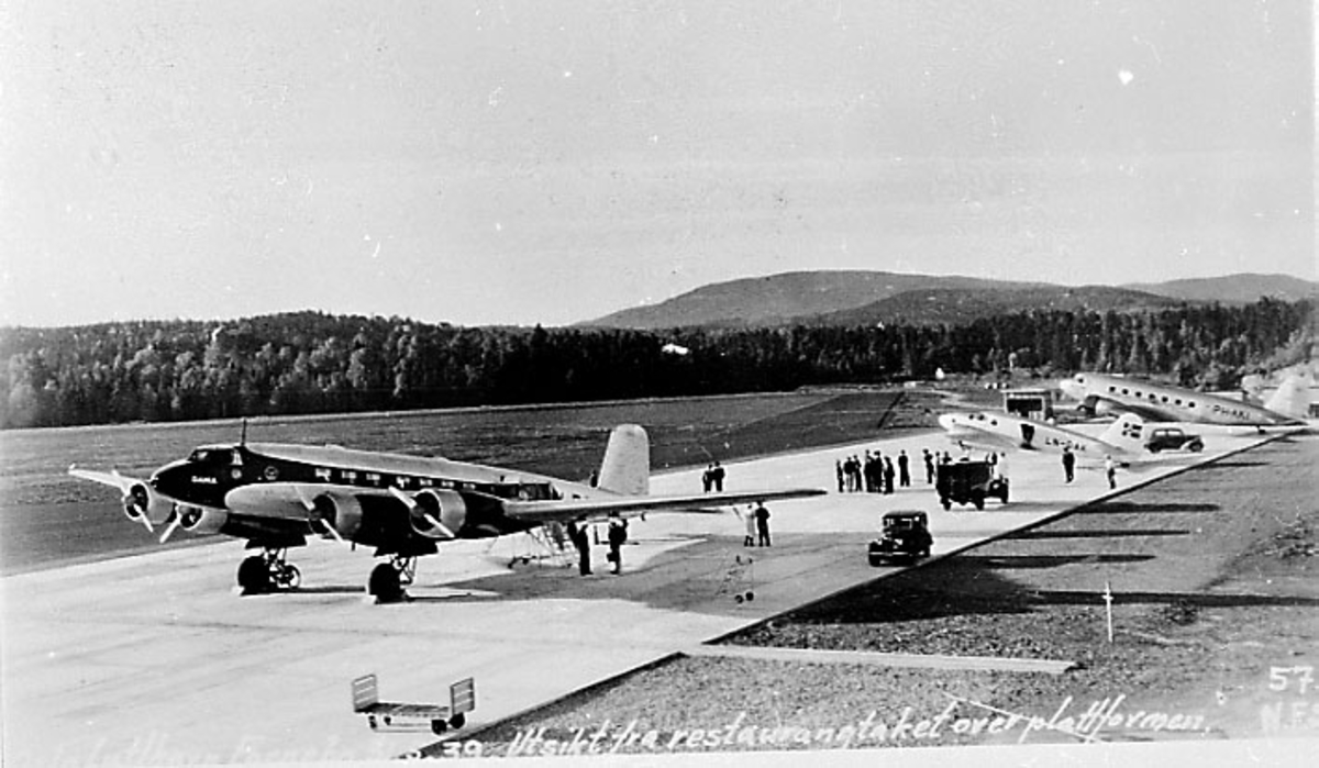 A Caproni Ca.310 Libeccio Takes Shape in Norway 12 A unique photo showing a Focke Wulf Fw 200 Condor of Det Danske Luftfartselskab DDL Danish Air Lines Caproni Ca.310 LN DAK and a KLM Douglas DC 2 Norwegian Aviation Museum 1