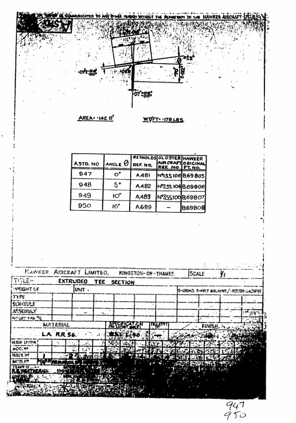 Hawker Typhoon Mk.Ib RB396 - Restoration Update - Winter 2025 15 A.Std drawing of stringer 7