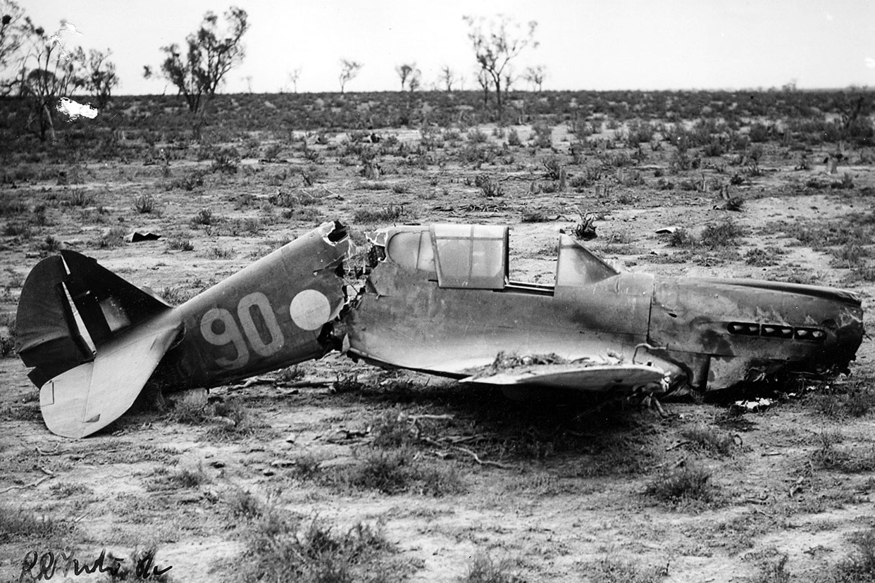 Restored P-40 Kittyhawk ‘Ming’ Unveiled in Australia 13 A29 90MilduraAccidentNational Archives of Australia