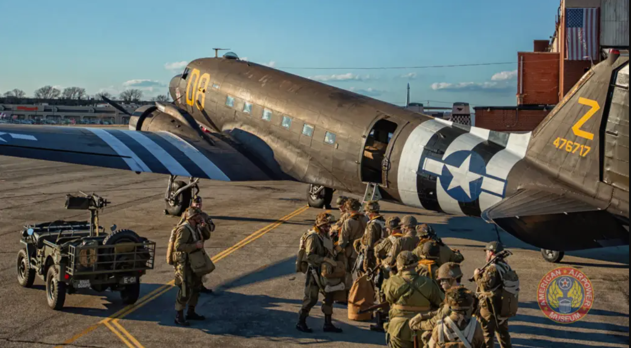 American Airpower Museum Offers Living History Flights to Commemorate D-Day & End of WWII 80th Anniversary 11 AAM living history flight experience C 47