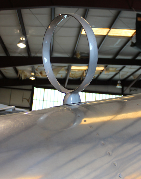 XP-82 Twin Mustang - February/March 2017 - Restoration Update 13 A close up of the ADF loop antenna. (photo via Tom Reilly)