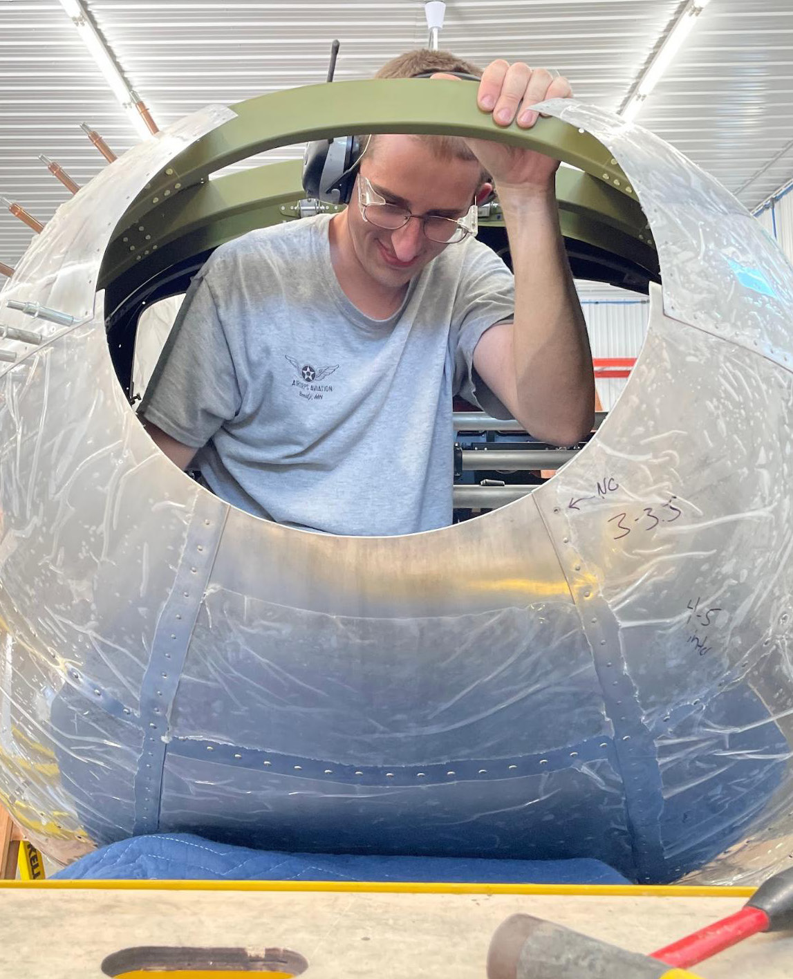 Cadet Air Corps Museum AT-10 Restoration Report – Winter 2024 19 AT 10 Fall 2024 10