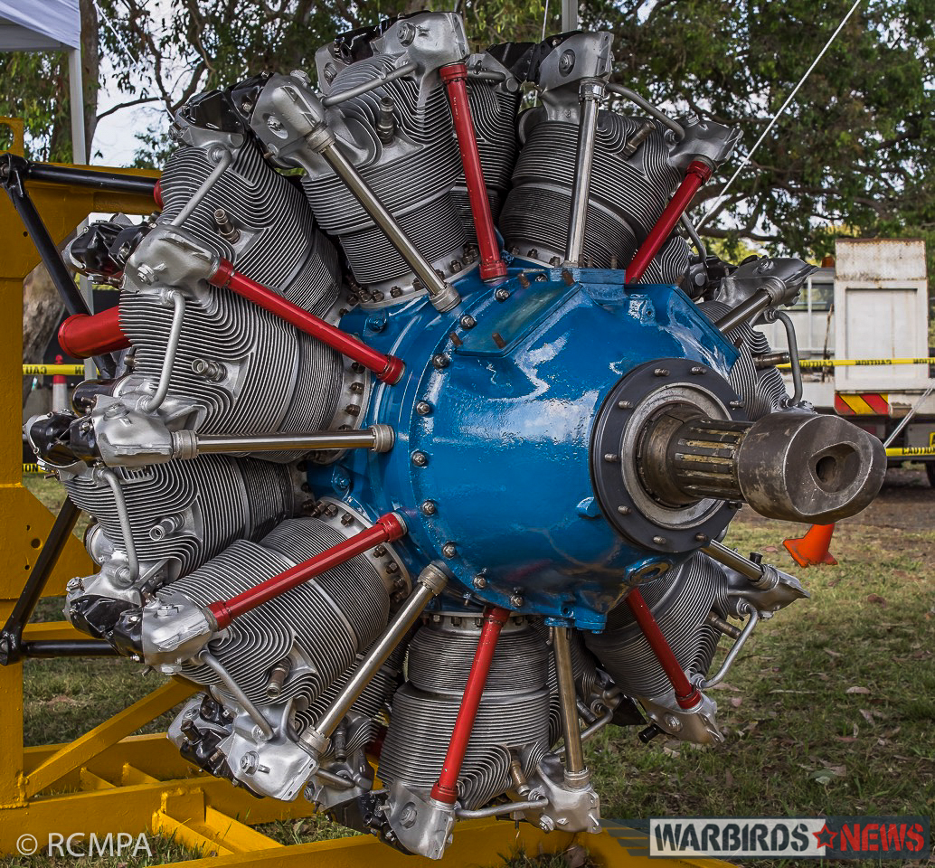 Downunder PBY - Restoration Report from Rathmines, Australia 24 The restored port engine. (photo RCMPA via Phil Buckley)
