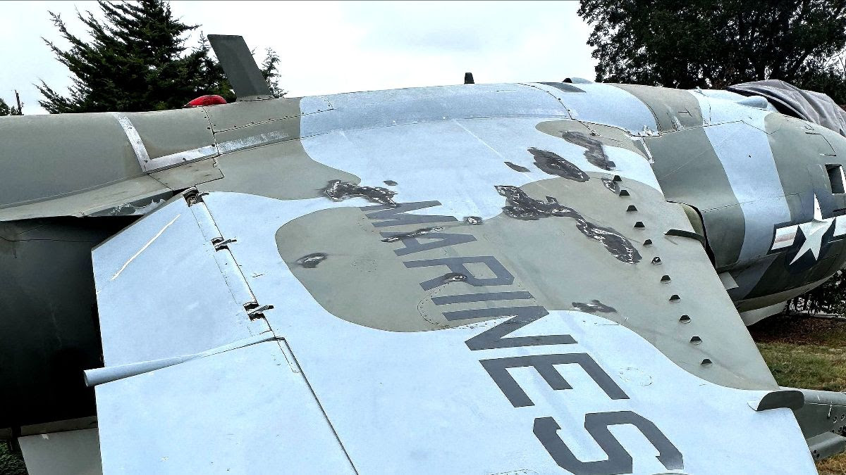 Fort Worth Aviation Museum Launches Restoration of CH-53 “Patches” and AV-8A Harrier 17 AV 8A Harrier BuNo