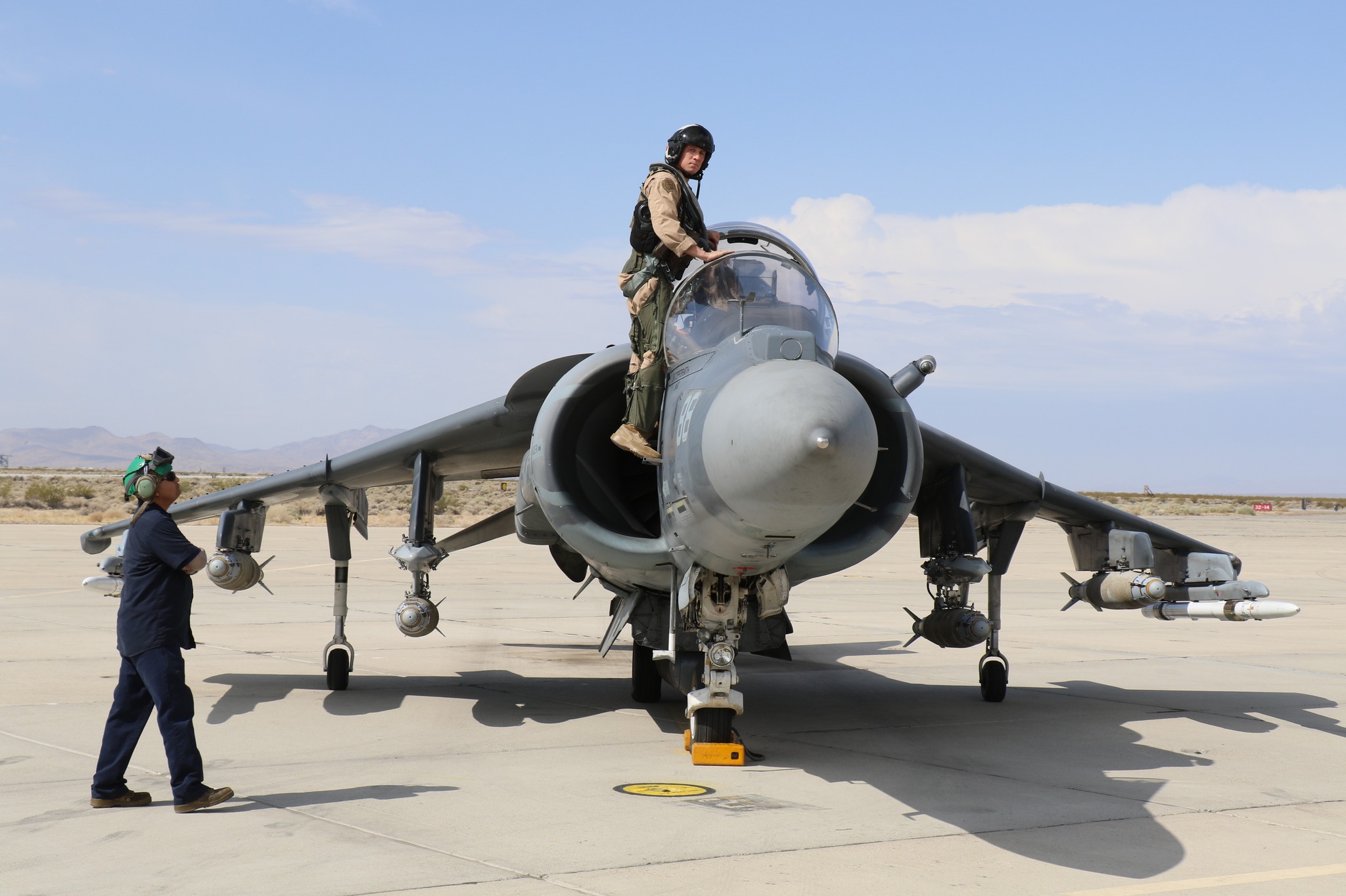 Tillamook Air Museum Welcomes Combat-Tested AV-8B Harrier II for Permanent Display 12 AV 8B Harrier II BuNo 165002 VX 31 at China Lake