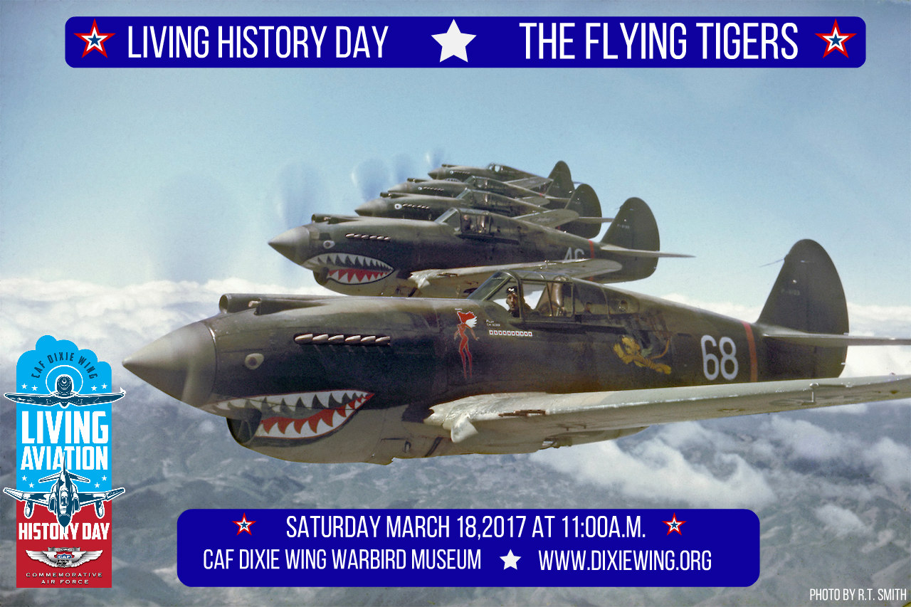 CAF Living Aviation History Day Features “Flying Tigers” in March 11 AVG Flying Tigers in Formation on May 28, 1942_Photo taken by pilot R.T. Smith_Copyright by R.T.Smith _800KB