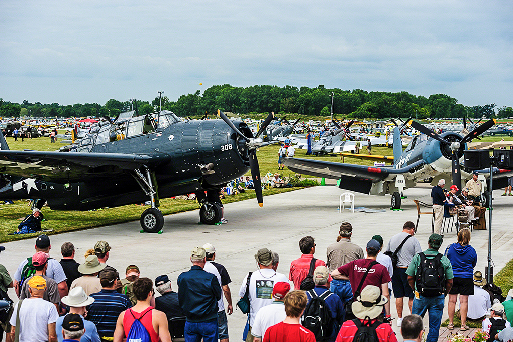 Texas Flying Legends - Oshkosh Here We Come!!! 17 Some of Texas Flying Legends Museum's aircraft on Warbird Alley. (photo by Jake Peterson)