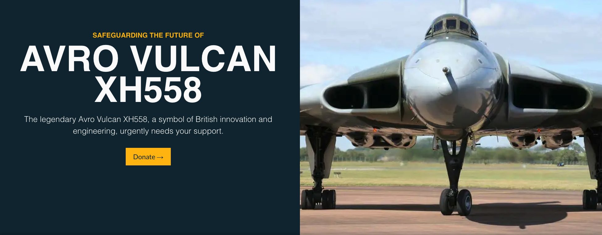 Avro Vulcan XH558 to Roar Again as Engine Runs Return to Doncaster Sheffield Airport in 2026 19 AVRO VULCAN XH558