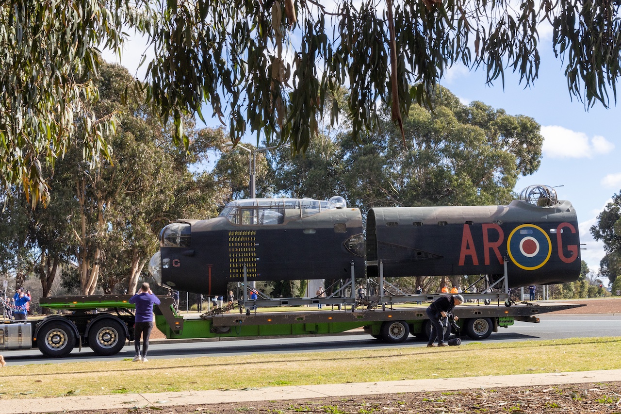 Avro Lancaster "G for George" Returns to the Australian War Memorial 10 AWM25.PR .101. WM 4027