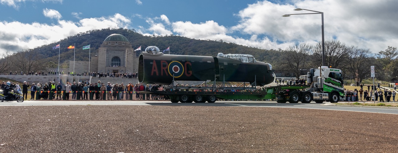 Avro Lancaster "G for George" Returns to the Australian War Memorial 11 AWM25.PR .101. WM 4046