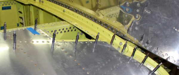 XP-82 Twin Mustang Restoration - March 2014 Update 14 Note the position for the access panel in the wing leading edge. (photo via Tom Reilly)