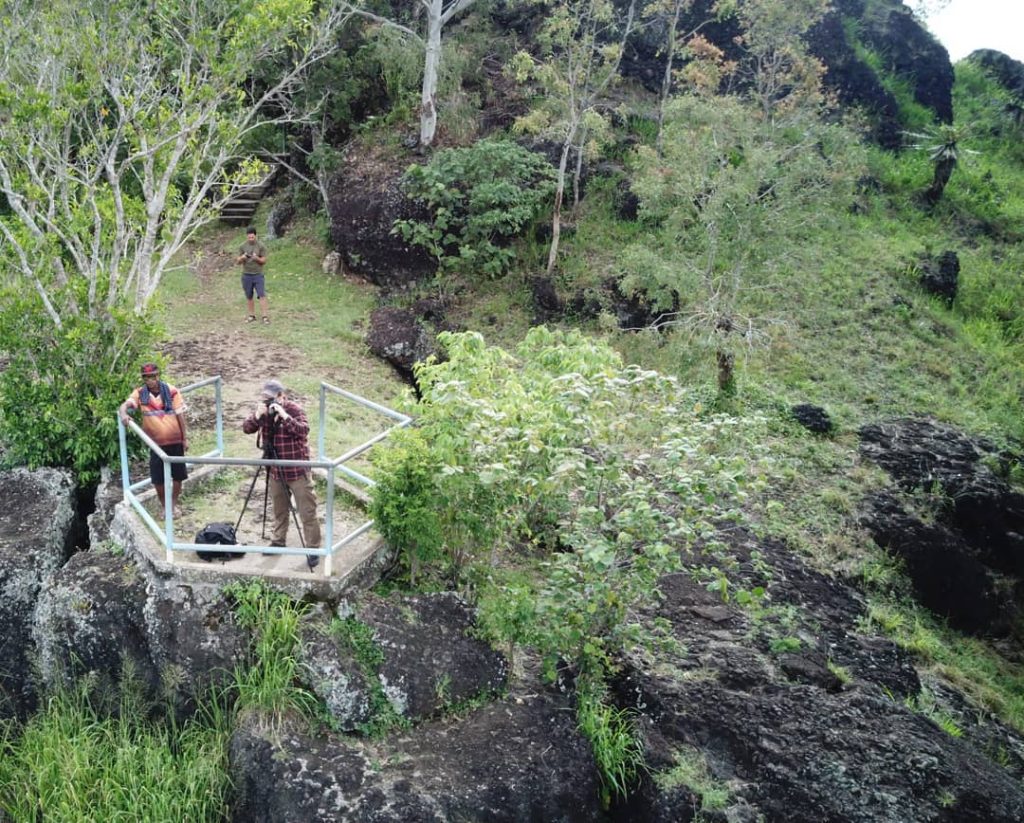 Pacific Wrecks: Uncovering the Lost History of World War II, Interview With Justin Taylan 13 Aerial view of Rona Falls lookout overlooking Sogeri Valley with Koiari landowner on side. — in Central Province Papua New Guinea