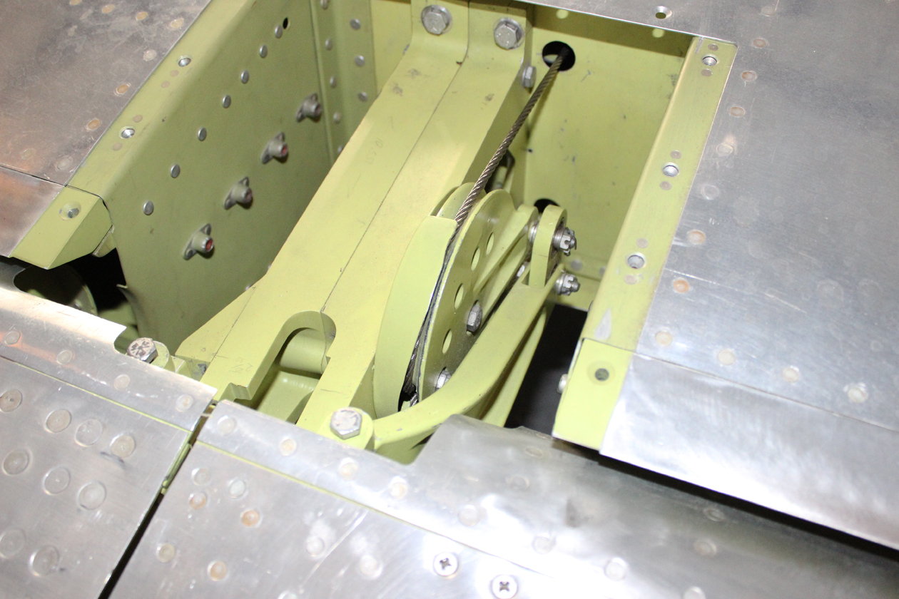 XP-82 Twin Mustang – January, 2018 – Restoration Update 20 Aileron control