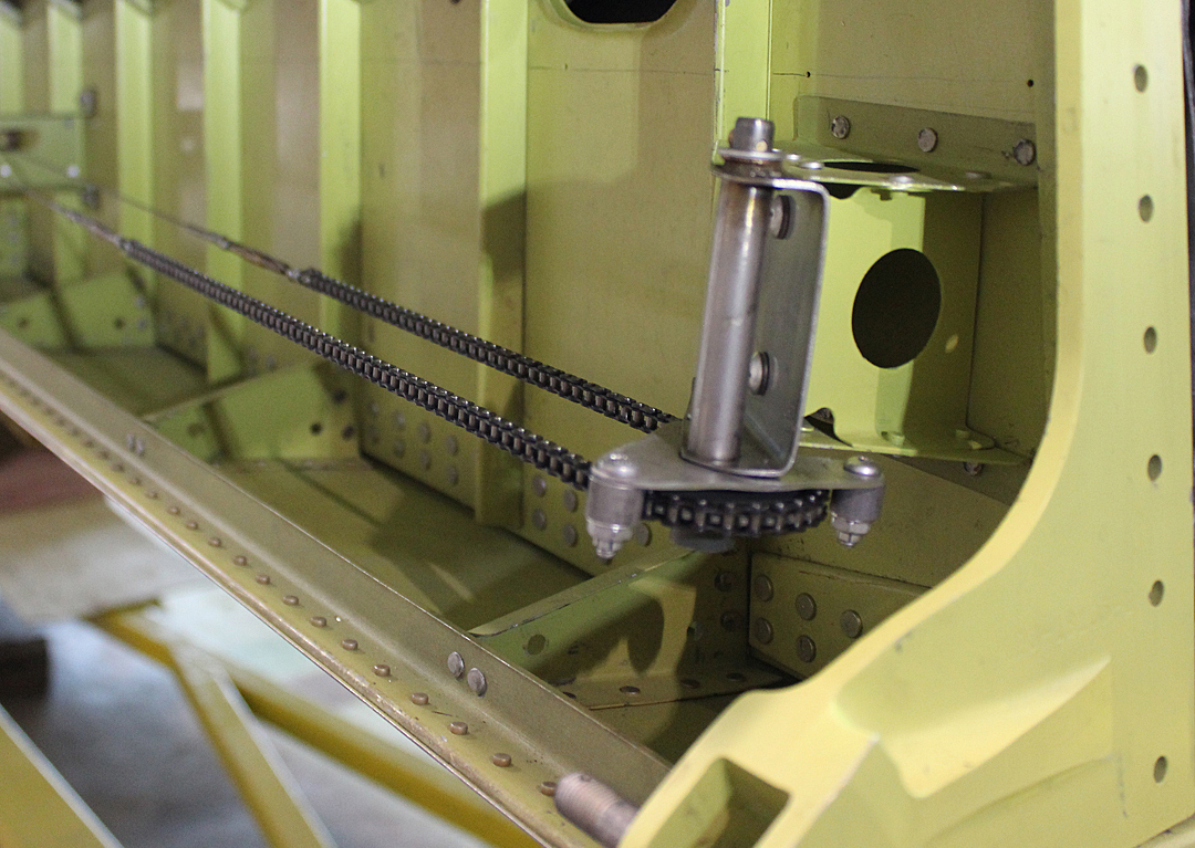 XP-82 Twin Mustang – January, 2018 – Restoration Update 26 Aileron trim