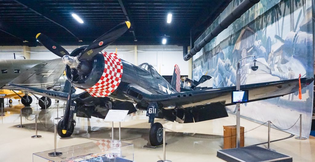 Air Zoo Aerospace & Science Center to Host Annual Science Innovation Awards and 2025 Michigan Aviation Hall of Fame Induction 12 Air Zoo December 2019 089 Goodyear FG 1D Corsair Michael Barera copy
