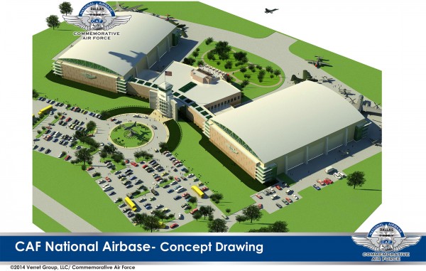 CAF Chooses DALLAS! 12 The architectural model for the CAF's new National Air Base buildings. (image via CAF)