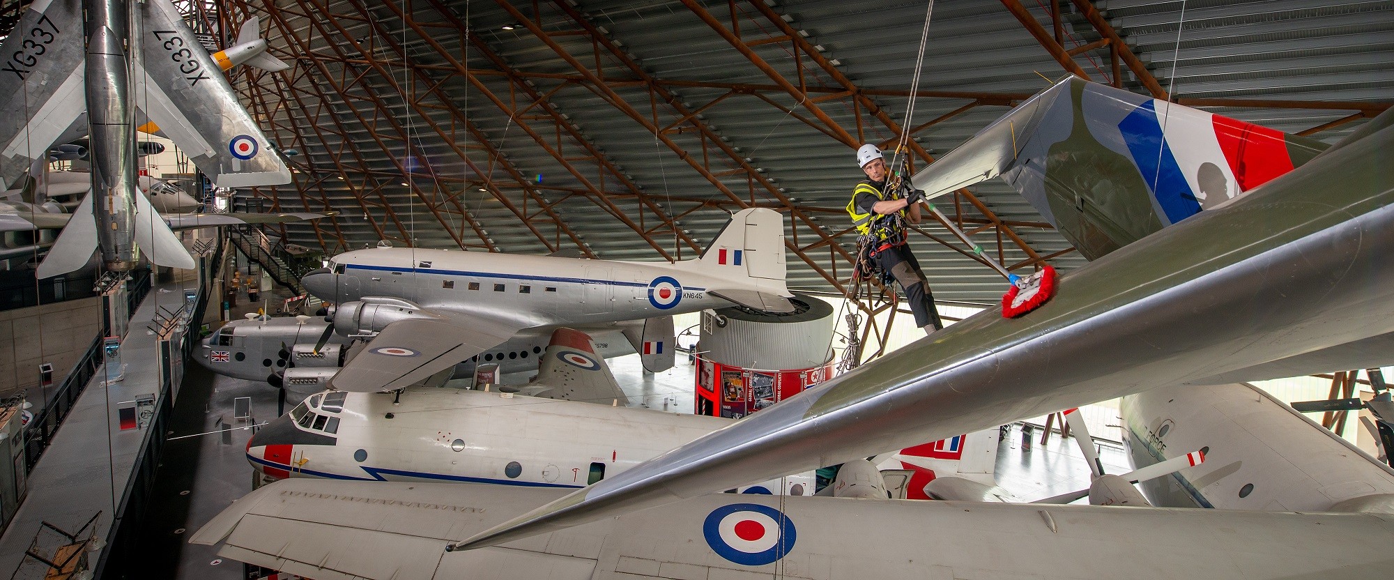 RAF Museum Cosford to Reopen On May 17th 11 Aircraft cleaning in the National Cold War