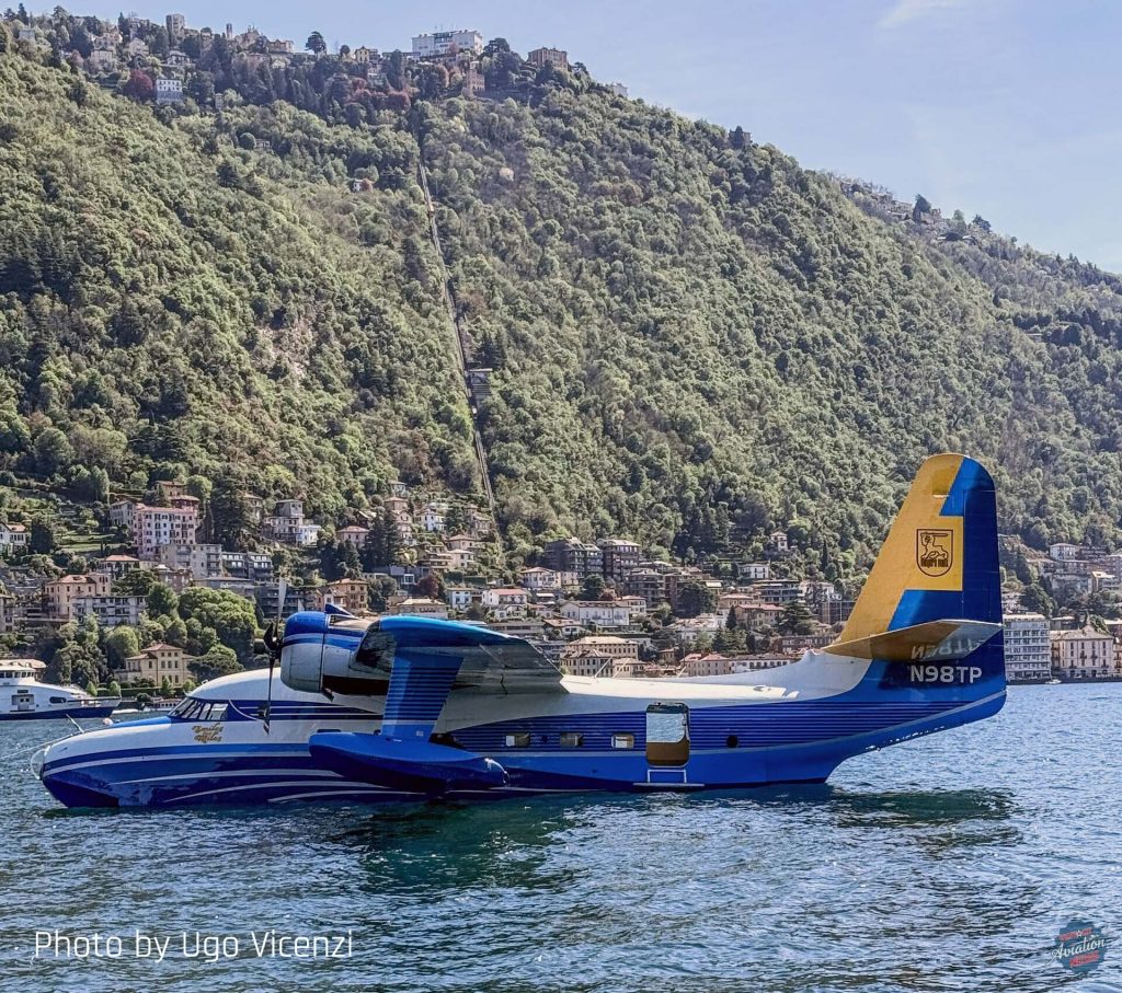 Surprise Visitor: Grumman Albatross Lands at Bresso Airfield, Italy 16 Albatross N98TP Como 20250422 Thomas Mantero 1