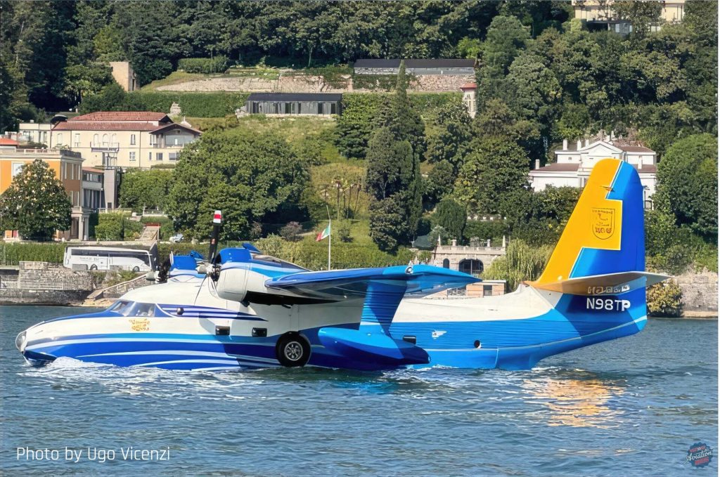 Surprise Visitor: Grumman Albatross Lands at Bresso Airfield, Italy 17 Albatross N98TP Como 20250422 Thomas Mantero