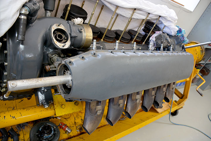 Overhauling A Kittyhawk Downunder 14 Allison V 1710 115 V12 engine from Curtiss P40E VH KTY undergoing rebuild in the VFR engine shop