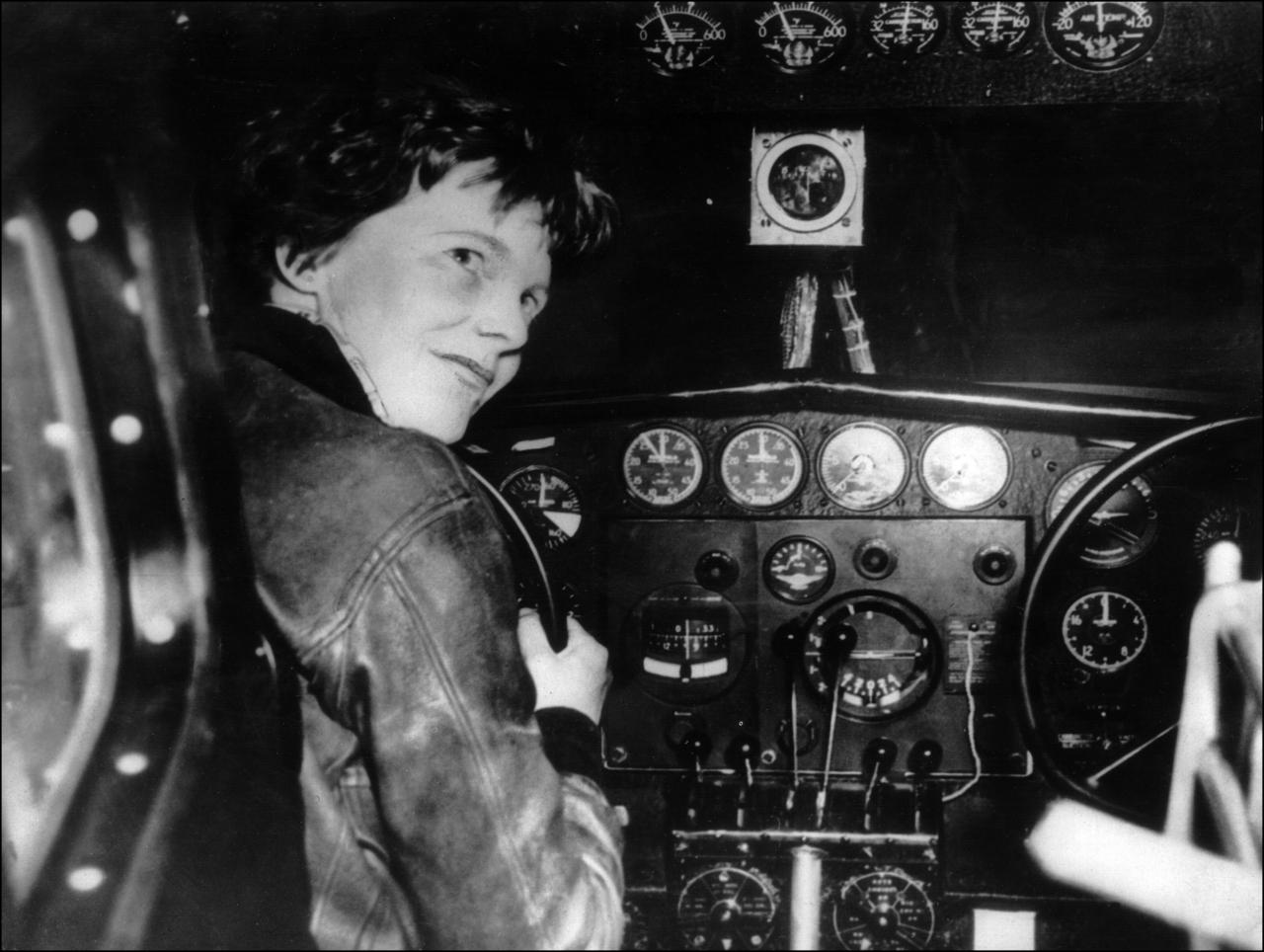 Donald Trump Calls for Declassification of Amelia Earhart Records 11 Amelia Earhart in the cockpit of her Lockheed Electra 10E NR16020 large