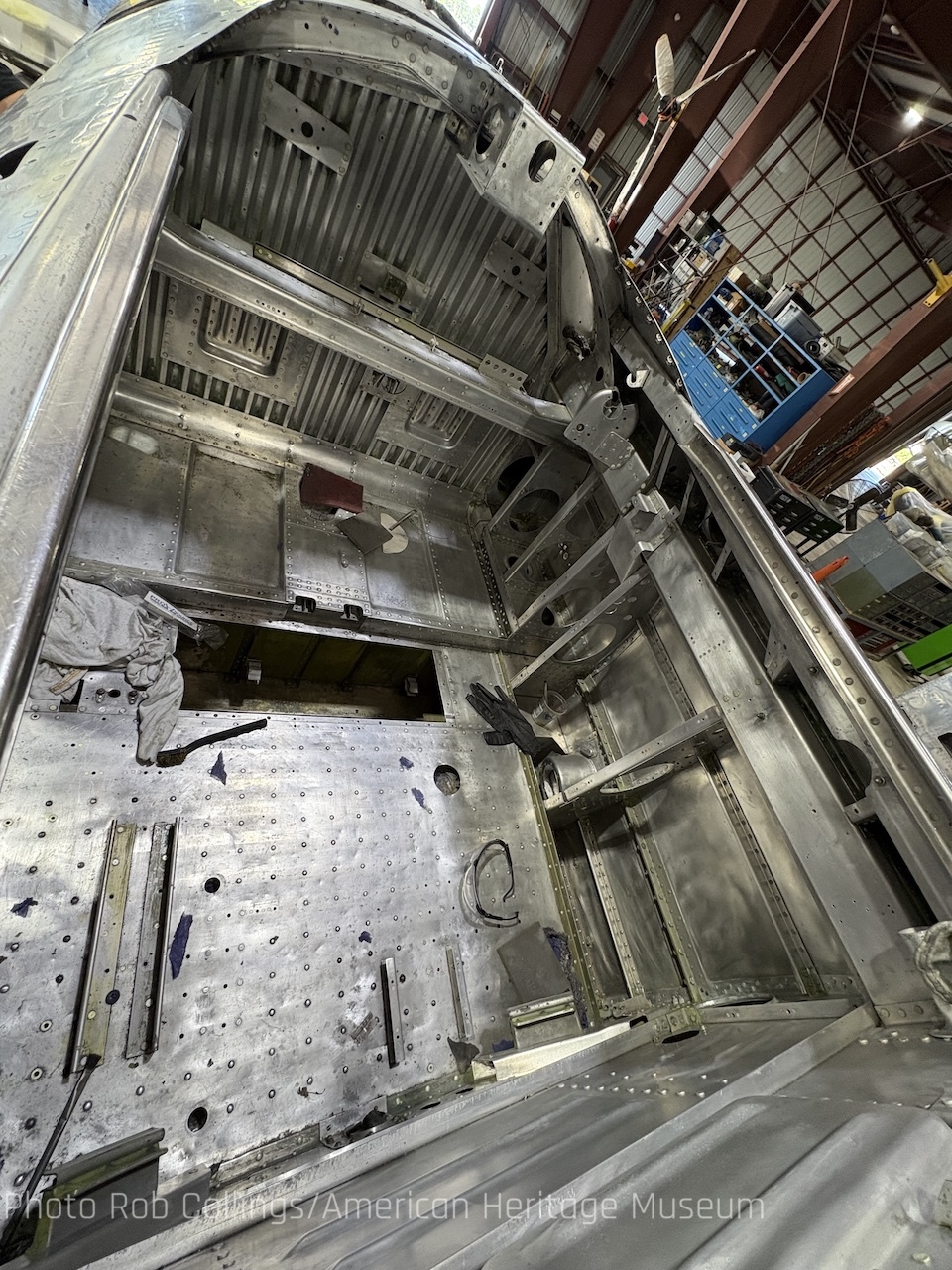 American Heritage Museum's Republic P-47D Thunderbolt Winter Restoration Update 15 American Heritage Museums P 47D Thunderbolt 8686