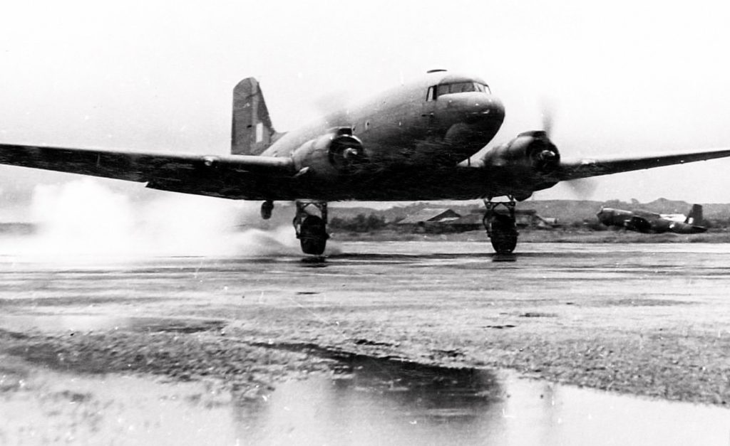 Battle of Britain Memorial Flight Dakota Receives New Paint Scheme 12 An RAF C 47 Dakota of South East Asia Command taking off in monsoon conditions. The weather was often the crews worst enemy in this theatre of operations