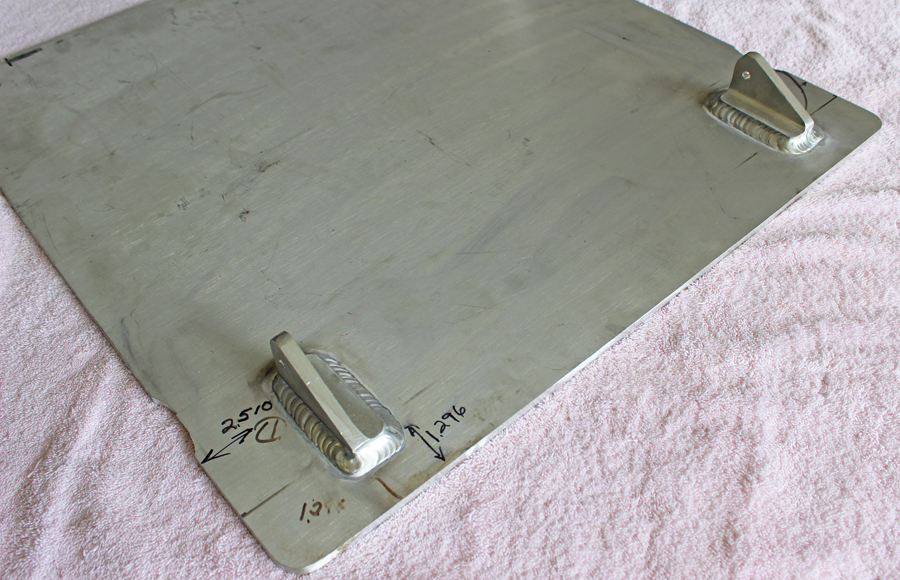 XP-82 Twin Mustang - November 2015 - Restoration Update 23 The armor plate, replicated in aluminum, rather than steel to save weight. (photo via Tom Reilly)