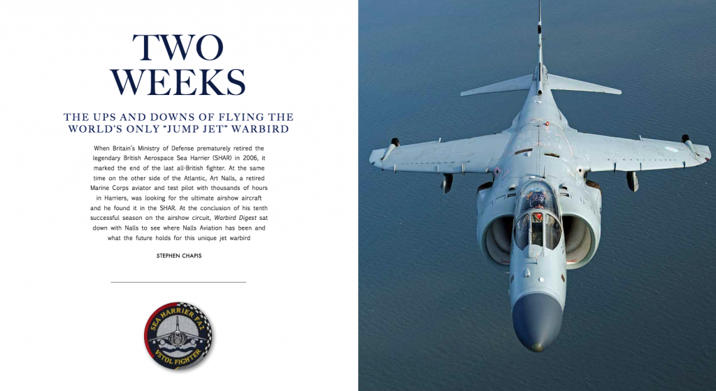 Sea Harrier FA.2 Arrives at Pima Air & Space Museum 13 Art Nalls and his magnificent Sea Harrier