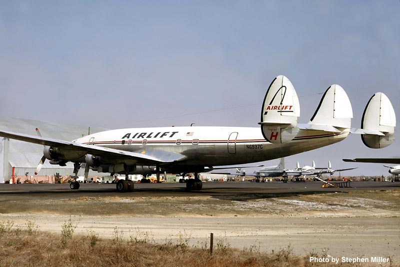 John Travolta Acquires Super Constellation N6937C – Airline History Museum Update 12 At San Francisco on October 20 1967 while in service with Airlift International Stephen Miller