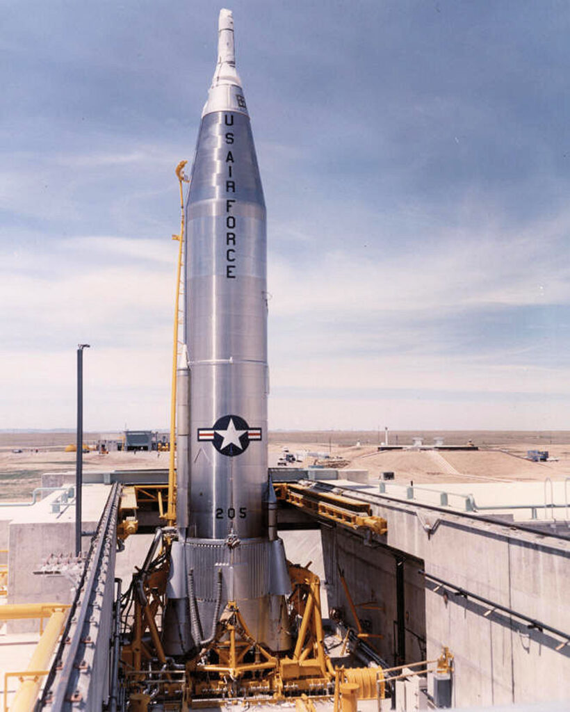 National Museum of the USAF Erects Atlas Missile 11 Atlas Rocket