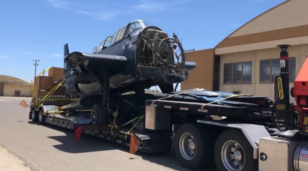 Castle Air Museum Receives Infamous TBM 15 Avenger 91188 N108Q at the CAM s restoration hangar Castle Air Museum