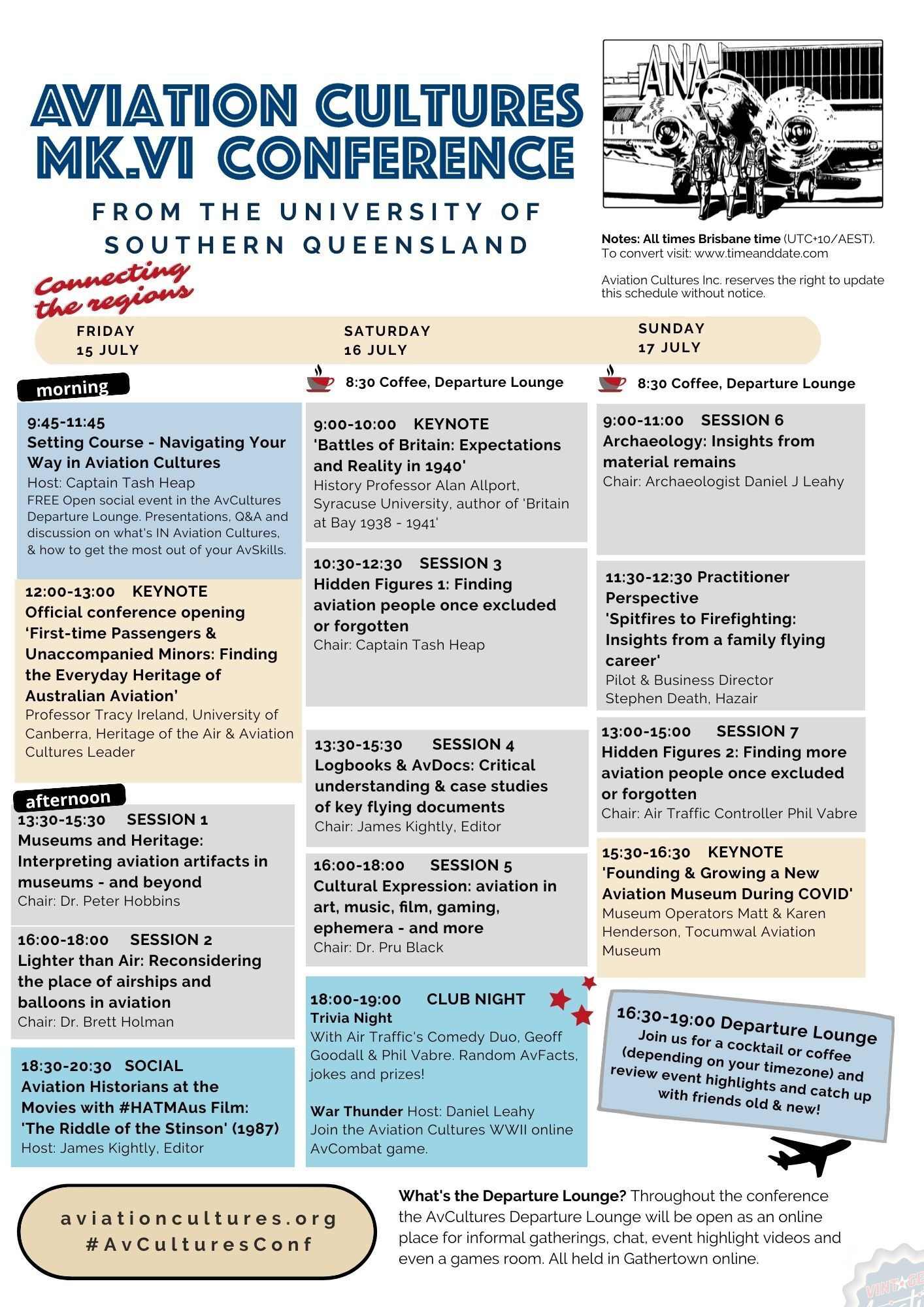 Aviation Cultures Mk.VI Conference - Online July 15 - 17, 2022 11 Aviation Cultures Program updated20220706