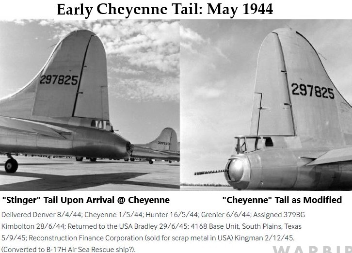 Setting the Record Straight: B-17 Modification Centers 12 B 17 42 97825 Early Cheyenne Turret Modification