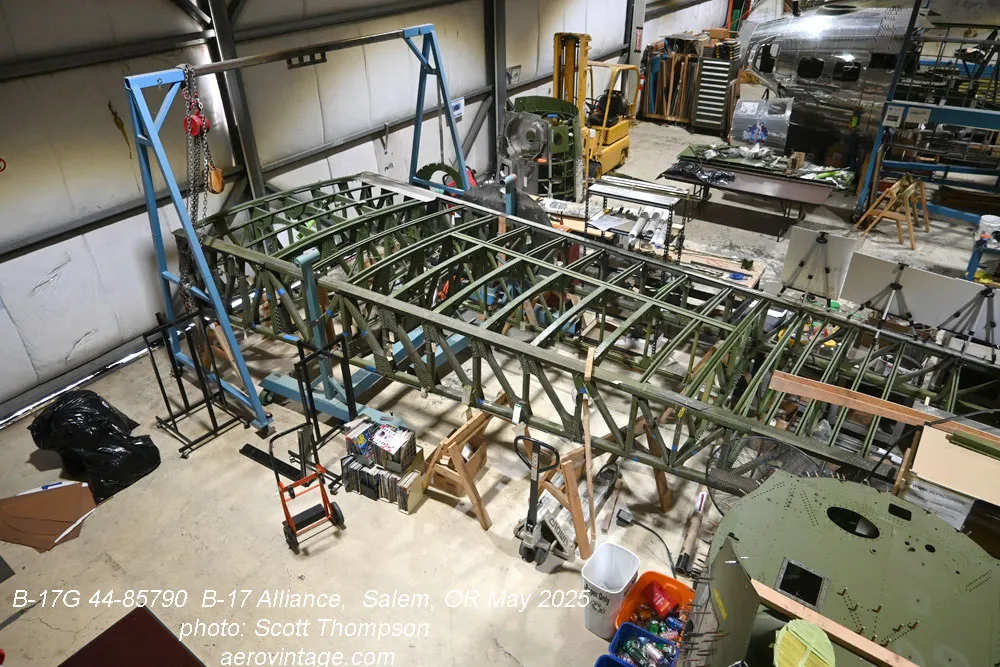 From Gas Station Landmark to Iconic Warbird Restoration: The Remarkable Revival of B-17 Flying Fortress "Lacey Lady" 17 B 17 LAcey LAdy left wing