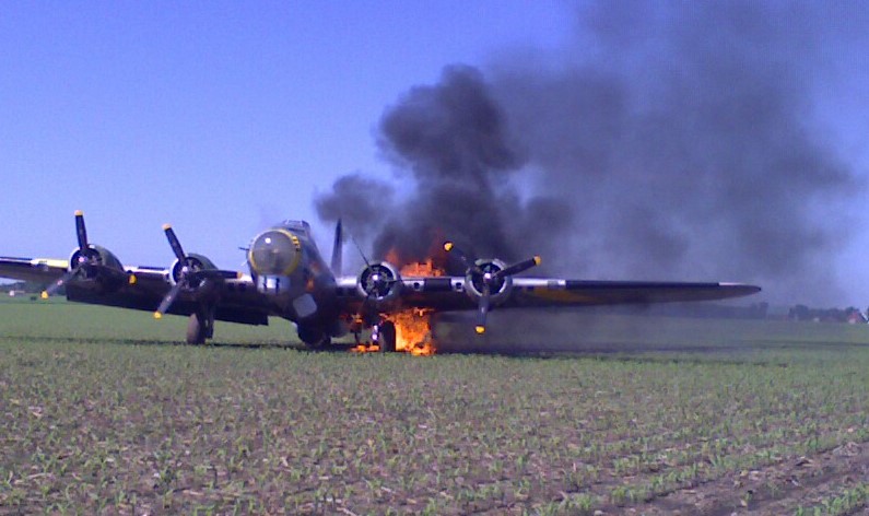 B-17 Liberty Belle Restoration - Don Brooks Interview 17 B 17 Liberty Belle on Fire