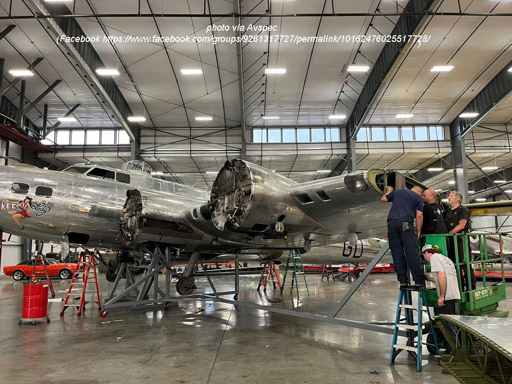 Scott Thompson's B-17 Restoration Updates: Erickson Aircraft and Beyond 11 B 17G Yankee Lady 44 85829