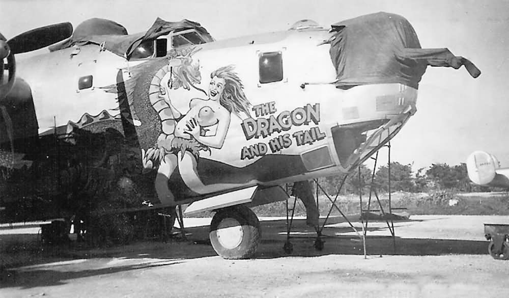 Props and Pin-Ups in World War II (and it’s just not girls in bikinis…) 18 B 24 Liberator The Dragon And His Tail