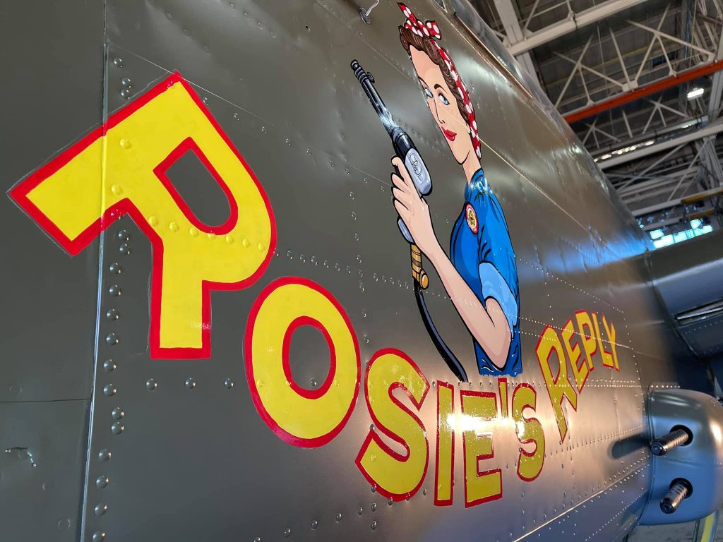 Michigan Flight Museum Honors Memorial Day with Flyovers and ‘Tribute Rosies’ Appearances 15 B 25 Mitchell Rosies Reply Chad Hill 10